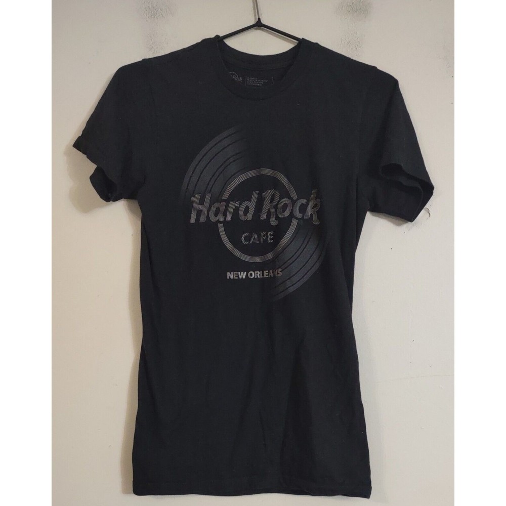 Hard Rock Cafe New Orleans Black Graphic T-Shirt  Women’s Size X Small